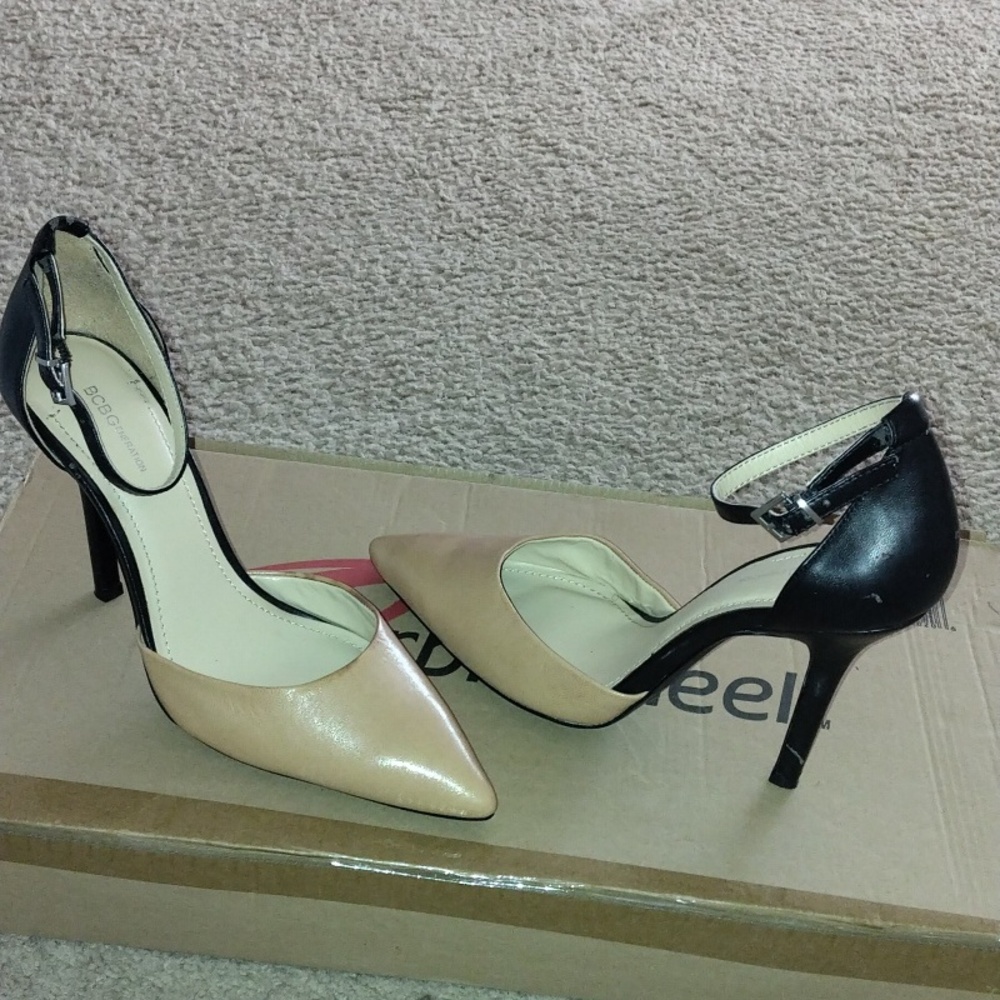Color block heels